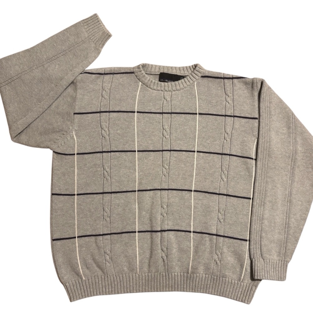 Vintage 80s/90s BILL BLASS 100% Cotton Crewneck Sweater